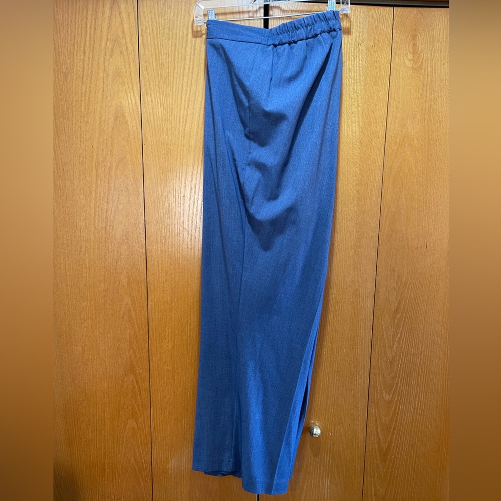 Catherines Refined Fit Women's Pants 4X (30X32) Chambray  Blue